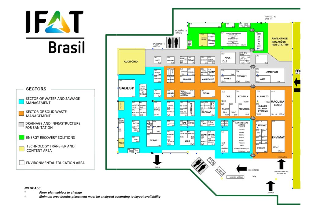 Event Floor Plan IFAT Brasil