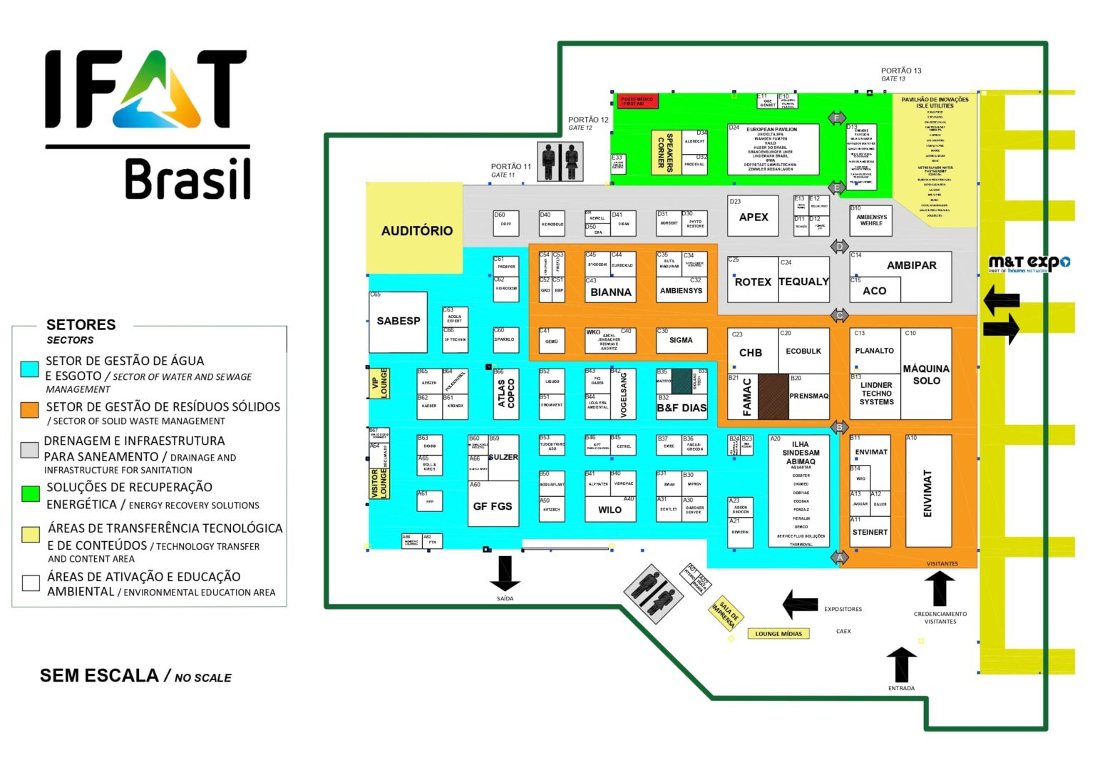 Event Floor Plan IFAT Brasil